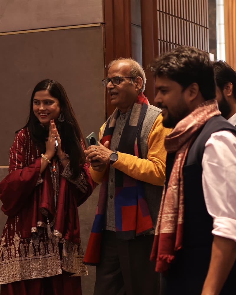 Sarvesh Mishra with Dr. NP Singh at Astro Gyan event