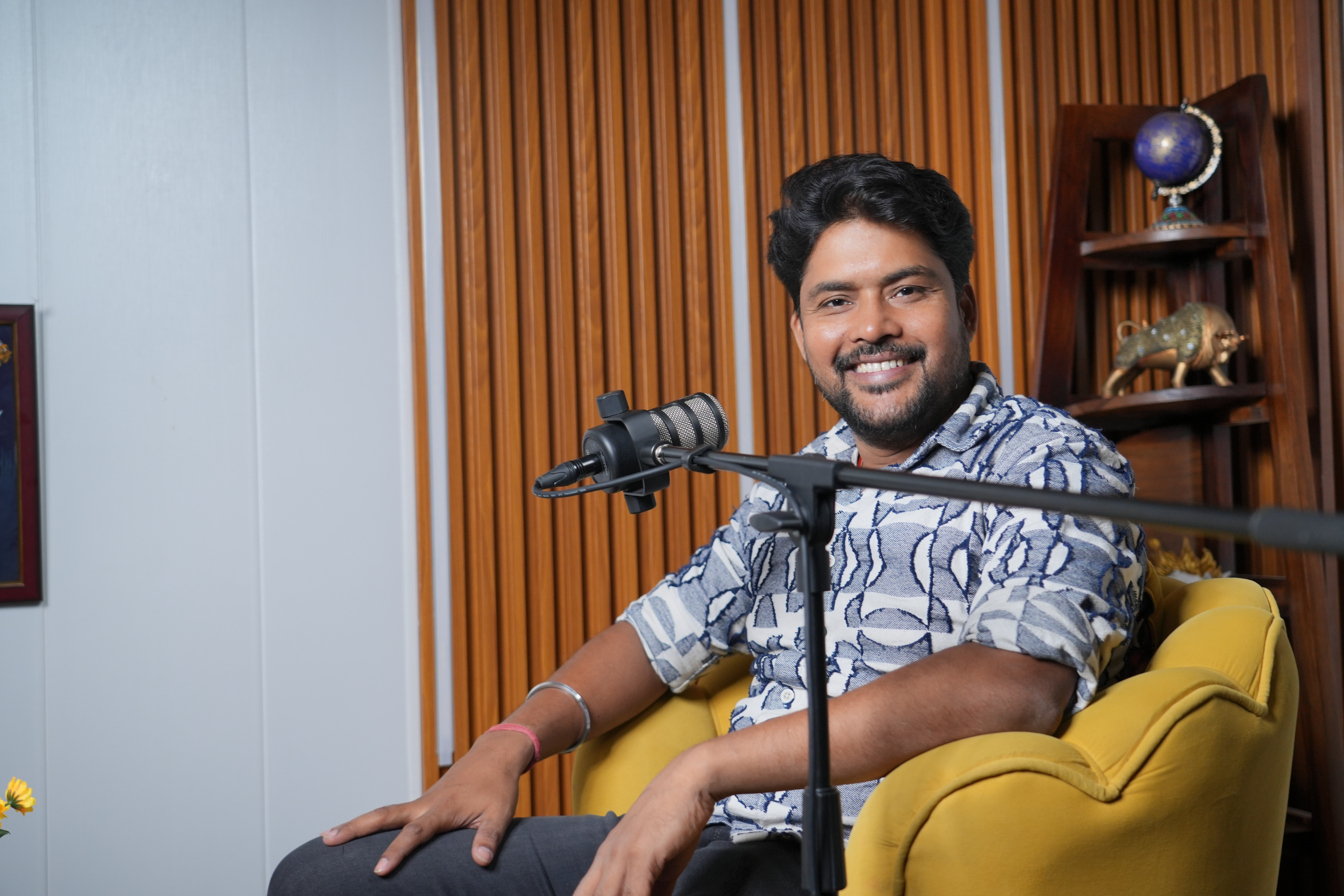 The Sarvesh Mishra Show podcast setup